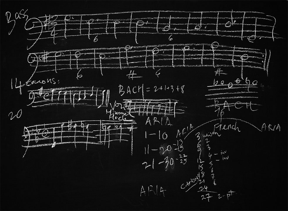 Bach on the blackboard